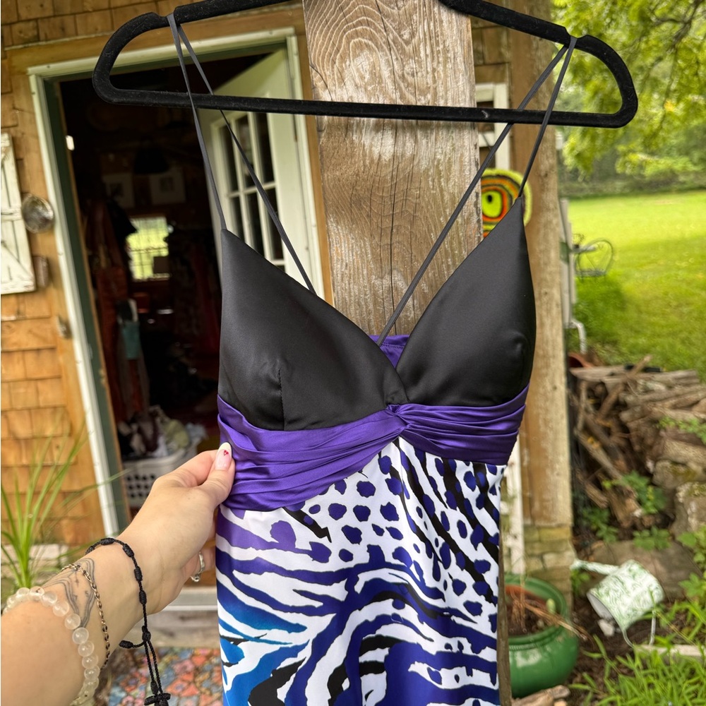Cache Y2K Abstract Animal Print Prom Dress - Picture 6 of 7